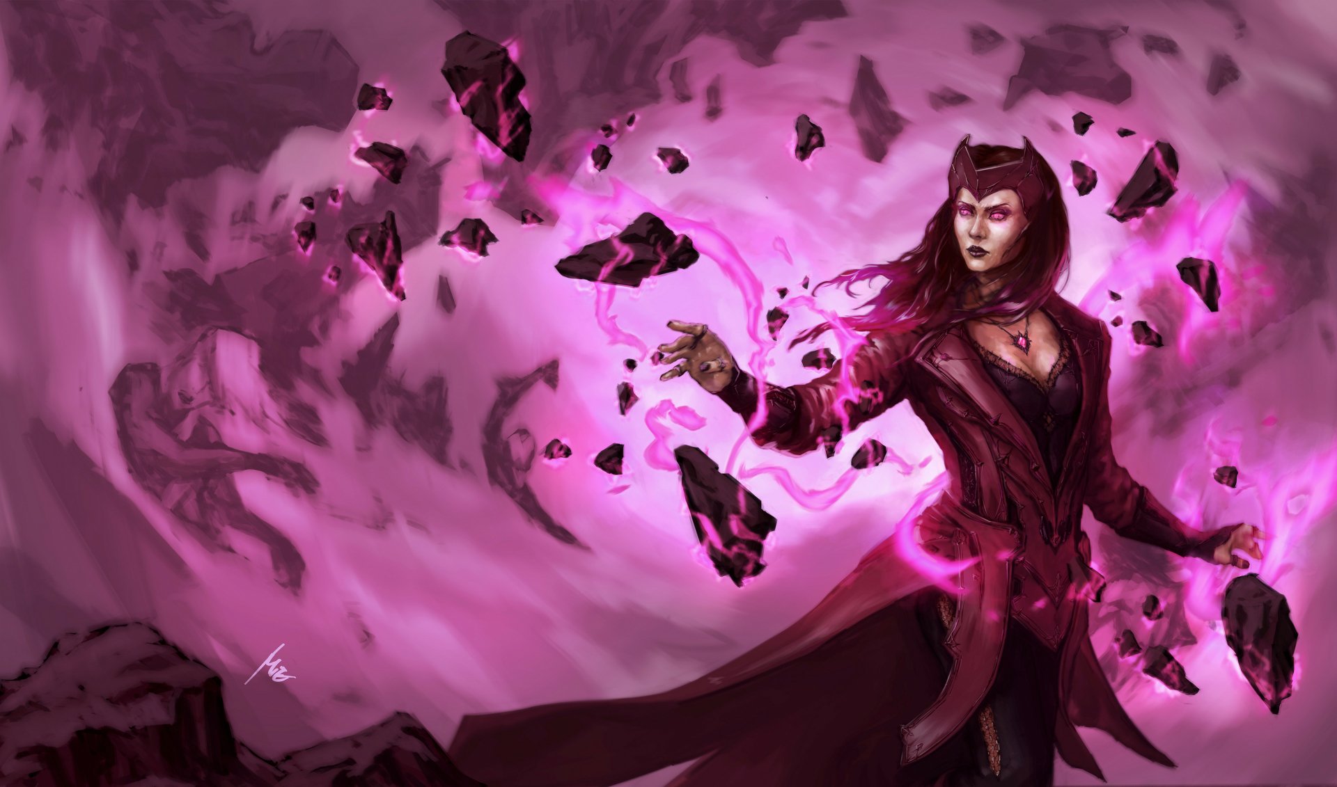 Comics Scarlet Witch K Ultra Hd Wallpaper By Miguel Blanco