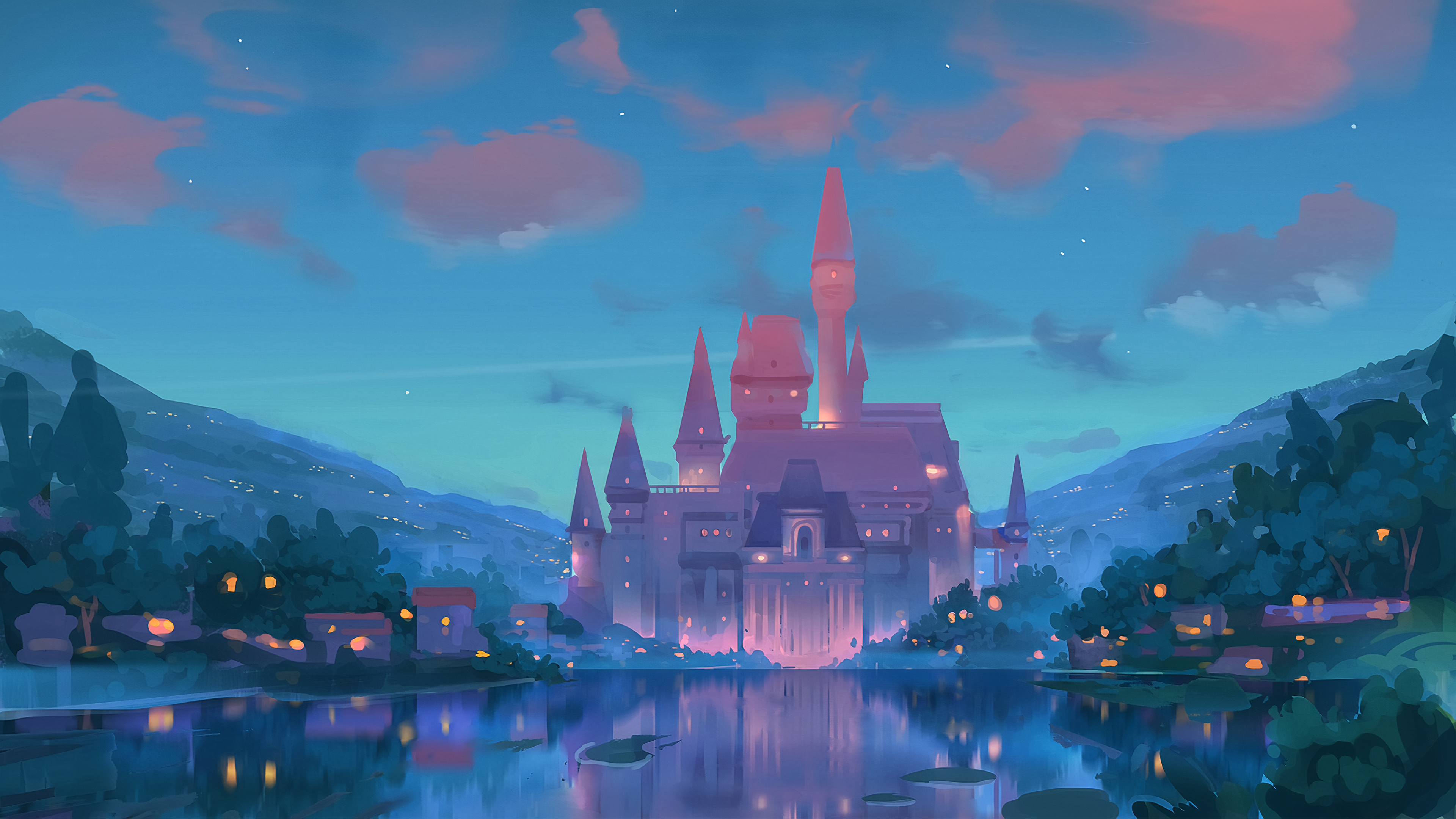 Lights Castle 4k Ultra HD Wallpaper | Background Image | 3840x2160 | ID:1005746 - Wallpaper Abyss