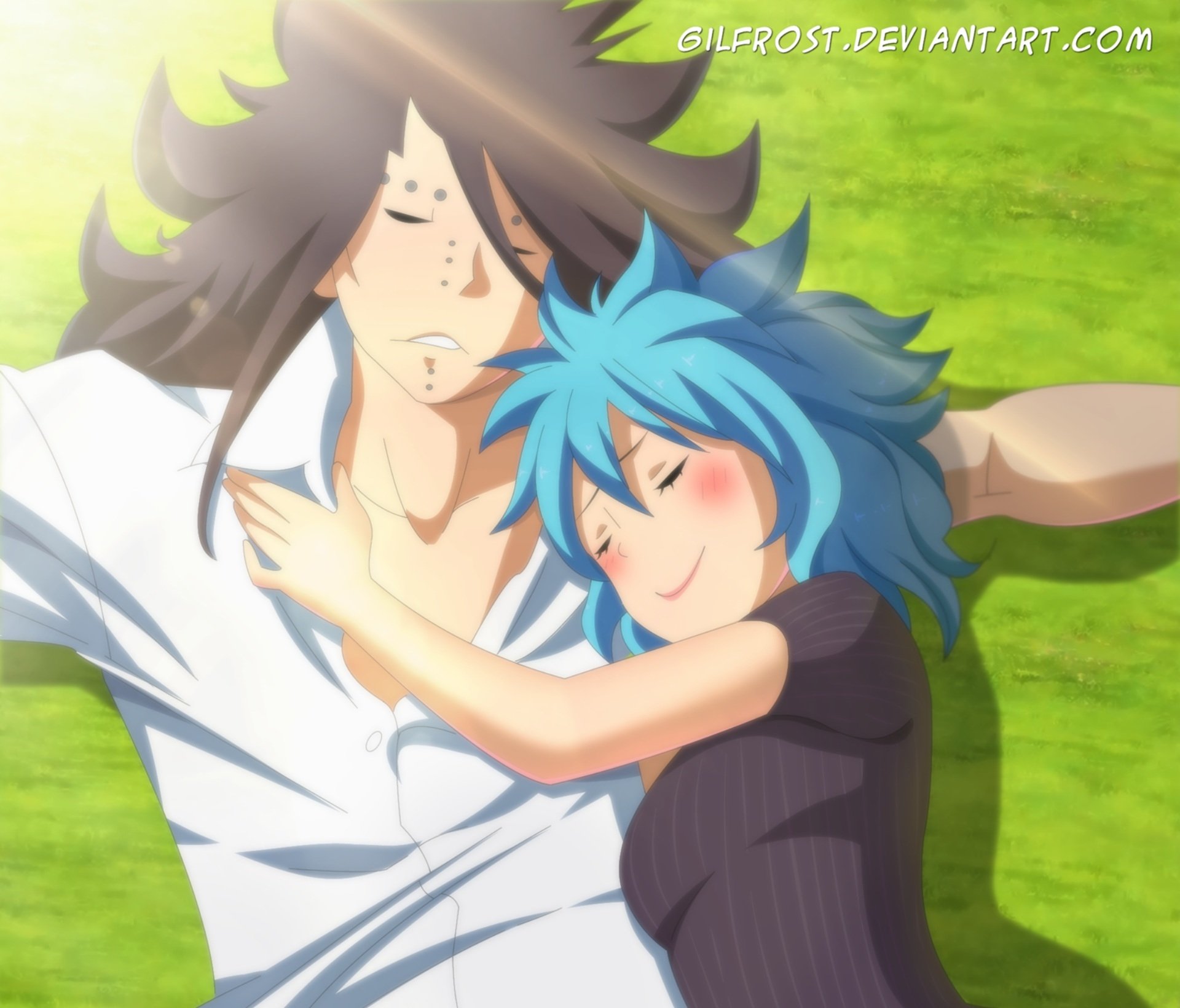 Download Levy McGarden Gajeel Redfox Anime Fairy Tail HD Wallpaper by Gilfrost