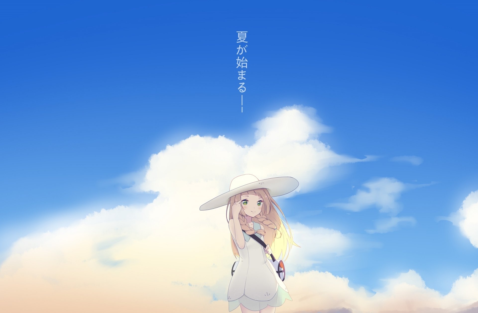 Download Lillie (Pokemon) Video Game Pokémon: Sun And Moon HD Wallpaper by Yumuto