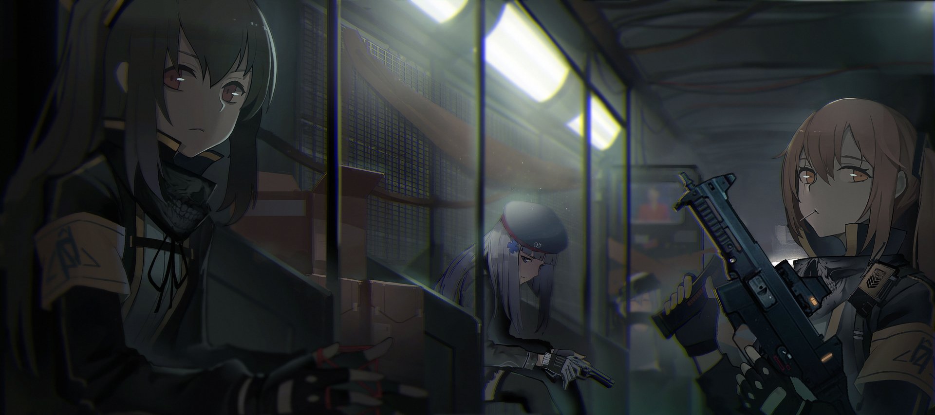 Download UMP9 (Girls Frontline) UMP45 (Girls Frontline) HK416 (Girls Frontline) G11 (Girls Frontline) Video Game Girls Frontline 4k Ultra HD Wallpaper by 科学