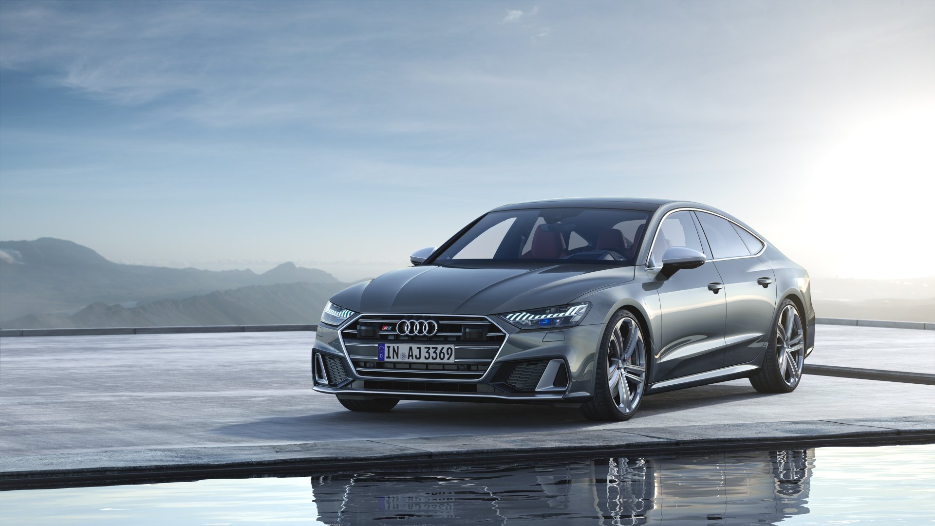 Download Silver Car Car Audi Vehicle Audi S7 4k Ultra HD Wallpaper