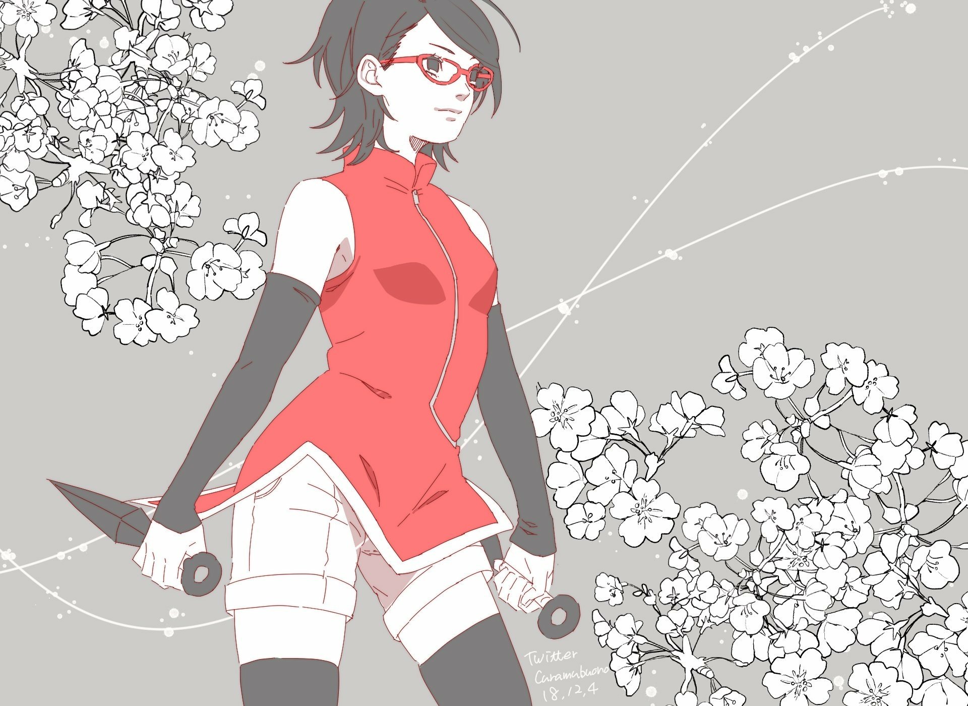 Download Sarada Uchiha Anime Boruto HD Wallpaper by curamubuono