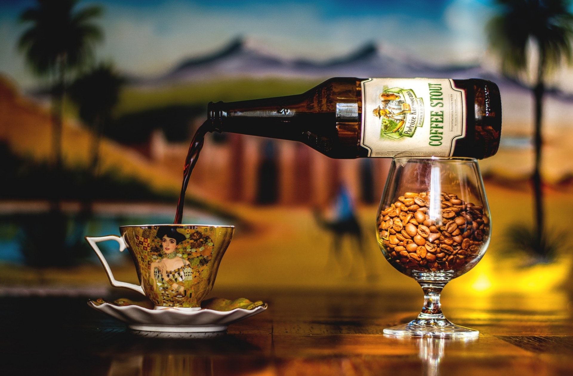 Download Stout Beer Food Beer HD Wallpaper