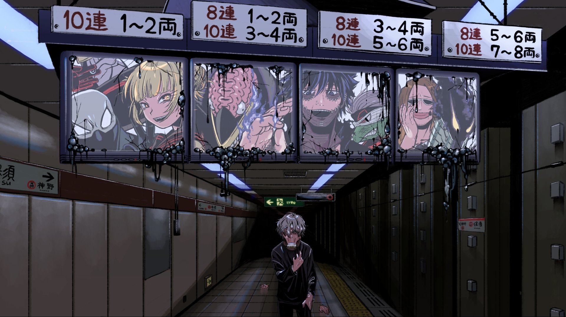 Download Kenji Hikiishi Shuichi Iguchi Kurogiri (Boku No Hero Academia) Dabi (Boku No Hero Academia) Nomu (My Hero Academia) Jin Bubaigawara Himiko Toga Tomura Shigaraki Tenko Shimura Anime My Hero Academia 4k Ultra HD Wallpaper by カナウオ