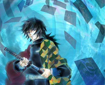 Giyuu Tomioka Anime Demon Slayer: Kimetsu no Yaiba HD Desktop Wallpaper | Background Image