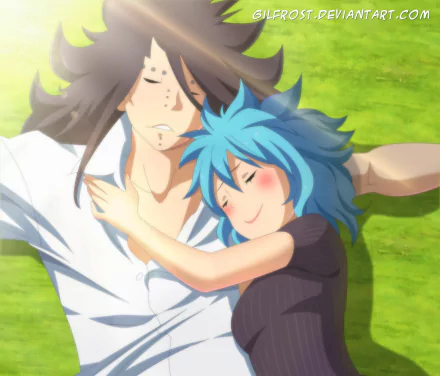 Levy McGarden Gajeel Redfox Anime Fairy Tail HD Desktop Wallpaper | Background Image