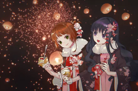Tomoyo Daidouji Sakura Kinomoto Anime Cardcaptor Sakura HD Desktop Wallpaper | Background Image