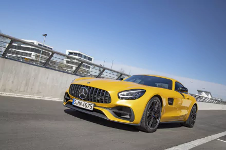 supercar yellow car car Mercedes-AMG Mercedes-AMG GT vehicle Mercedes-AMG GT S HD Desktop Wallpaper | Background Image
