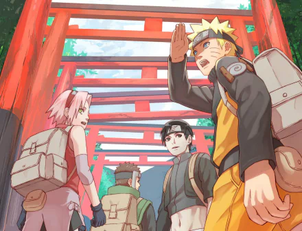 blue eyes black hair brown hair pink hair blonde Yamato (Naruto) Sakura Haruno Sai (Naruto) Naruto Uzumaki Anime Naruto HD Desktop Wallpaper | Background Image