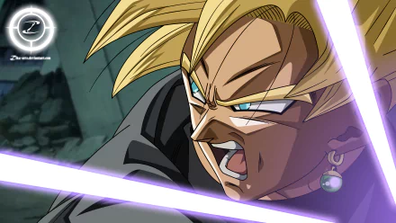 Black Goku from Dragon Ball Super is depicted in this intense 8K Ultra HD anime wallpaper, showcasing sharp details and vibrant colors on a PC desktop background.