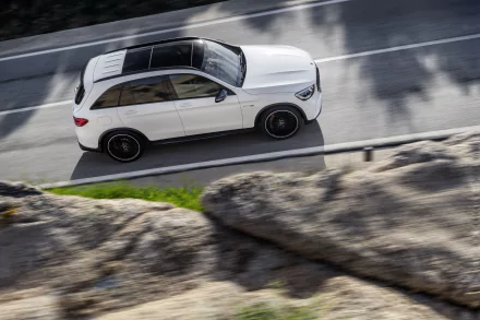 SUV white car car Mercedes-Benz GLC-Class Mercedes-AMG vehicle Mercedes-AMG GLC 63 S HD Desktop Wallpaper | Background Image