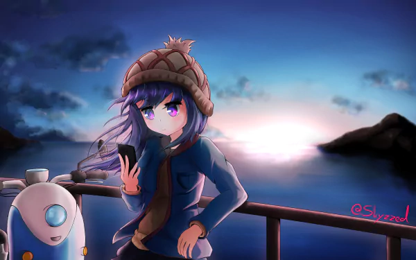  Girl with a scooter by Skyzzed