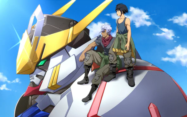 Orga Itsuka Mikazuki Augus Anime Mobile Suit Gundam: Iron-Blooded Orphans HD Desktop Wallpaper | Background Image