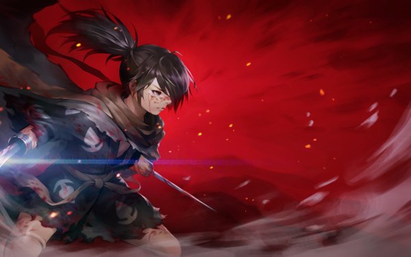 Anime Dororo Hyakkimaru Weapon Black Hair HD Wallpaper | Background Image