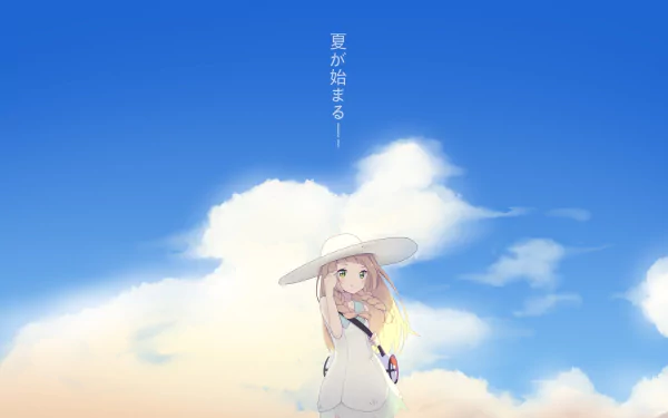 Lillie (Pokemon) video game Pokémon: Sun and Moon HD Desktop Wallpaper | Background Image