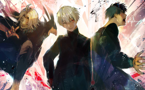 Seidou Takizawa Koutarou Amon Ken Kaneki Anime Tokyo Ghoul:re HD Desktop Wallpaper | Background Image