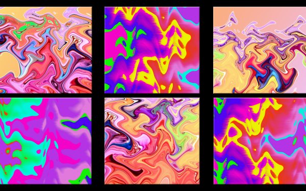 Abstract Cool Colorful Wave Distortion Ripple Pop Art HD Wallpaper | Background Image