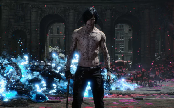 V (Devil May Cry) video game Devil May Cry 5 HD Desktop Wallpaper | Background Image