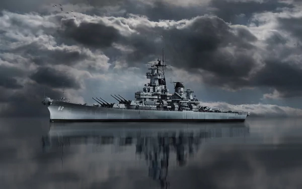 battleship military USS New Jersey (BB-62) HD Desktop Wallpaper | Background Image