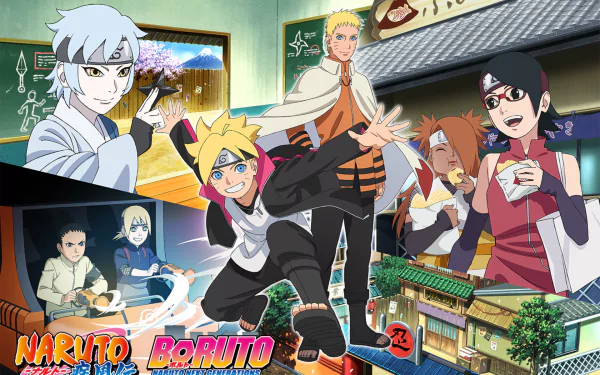 Chōchō Akimichi Shikadai Nara Inojin Yamanaka Mitsuki (Naruto) Sarada Uchiha Boruto Uzumaki Naruto Uzumaki Anime Boruto HD Desktop Wallpaper | Background Image