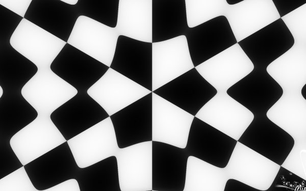 Abstract Black & White Kaleidoscope Pattern HD Wallpaper | Background Image