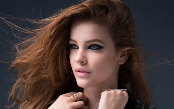 Celebrity Barbara Palvin Model Hungarian Face Blue Eyes Redhead HD Wallpaper | Background Image