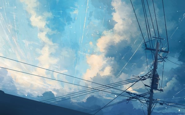 Anime Sky HD Wallpaper | Background Image