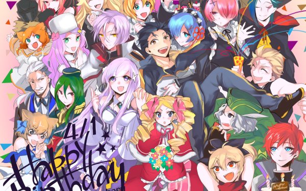 Anime Re:ZERO -Starting Life in Another World- Subaru Natsuki Emilia Rem Ram Beatrice Reinhard van Astrea Felix Argyle Otto Suwen Priscilla Barielle Felt Julius Juukulius Roswaal L. Mathers Patrasche HD Wallpaper | Background Image