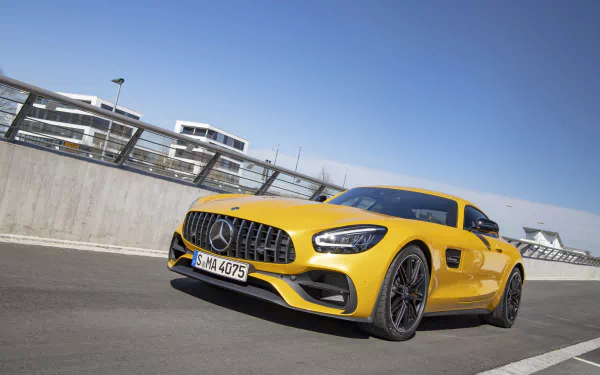 supercar yellow car car Mercedes-AMG Mercedes-AMG GT vehicle Mercedes-AMG GT S HD Desktop Wallpaper | Background Image