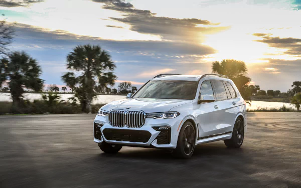 SUV white car car BMW vehicle BMW X7 HD Desktop Wallpaper | Background Image
