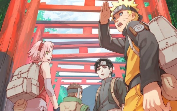 Anime Naruto Naruto Uzumaki Sai Sakura Haruno Yamato Blonde Pink Hair Brown Hair Black Hair Blue Eyes HD Wallpaper | Background Image