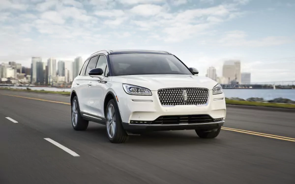 white car SUV car Lincoln vehicle Lincoln Corsair HD Desktop Wallpaper | Background Image