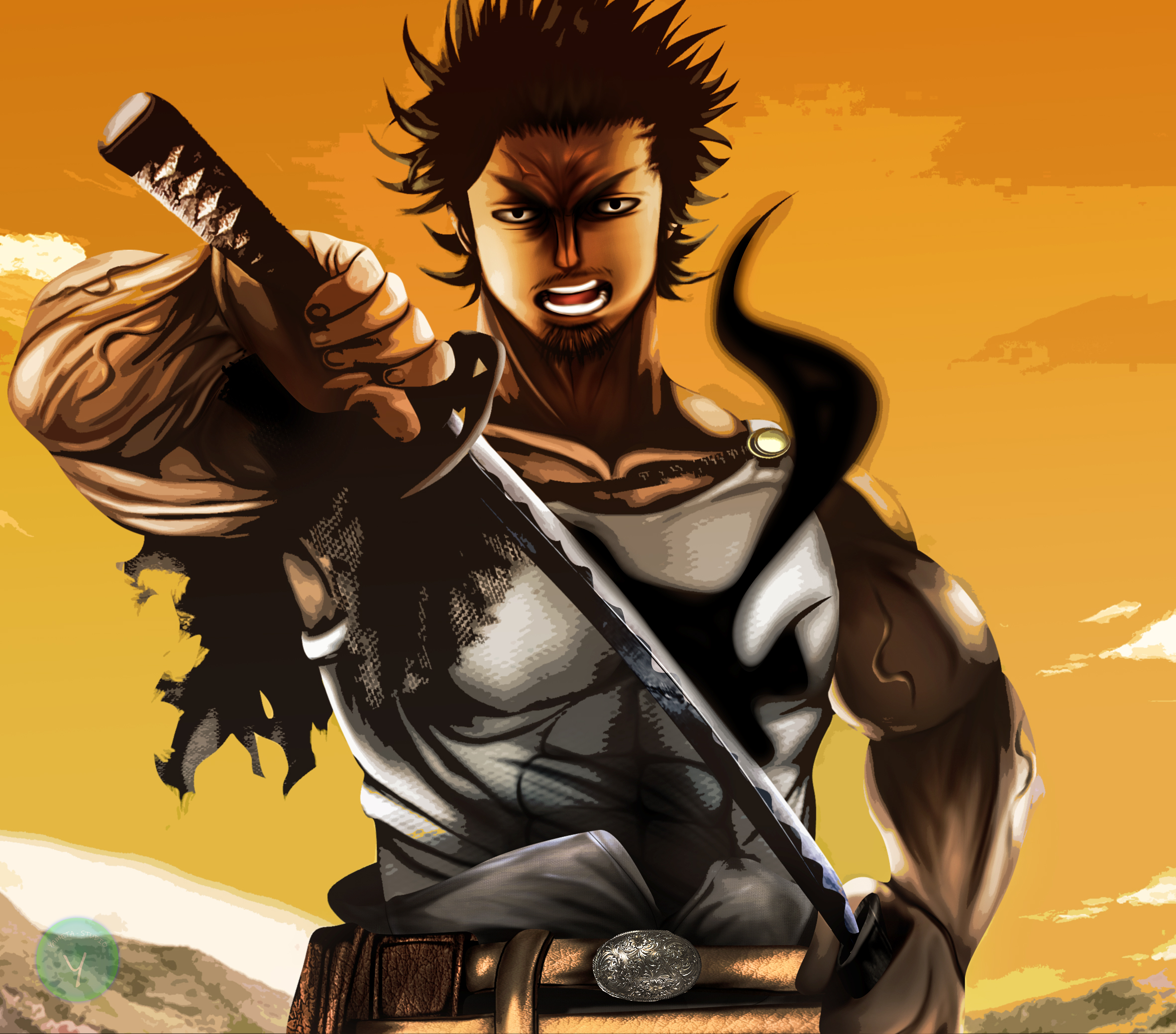 Download Yami Sukehiro Anime Black Clover HD Wallpaper By Yameta Studio