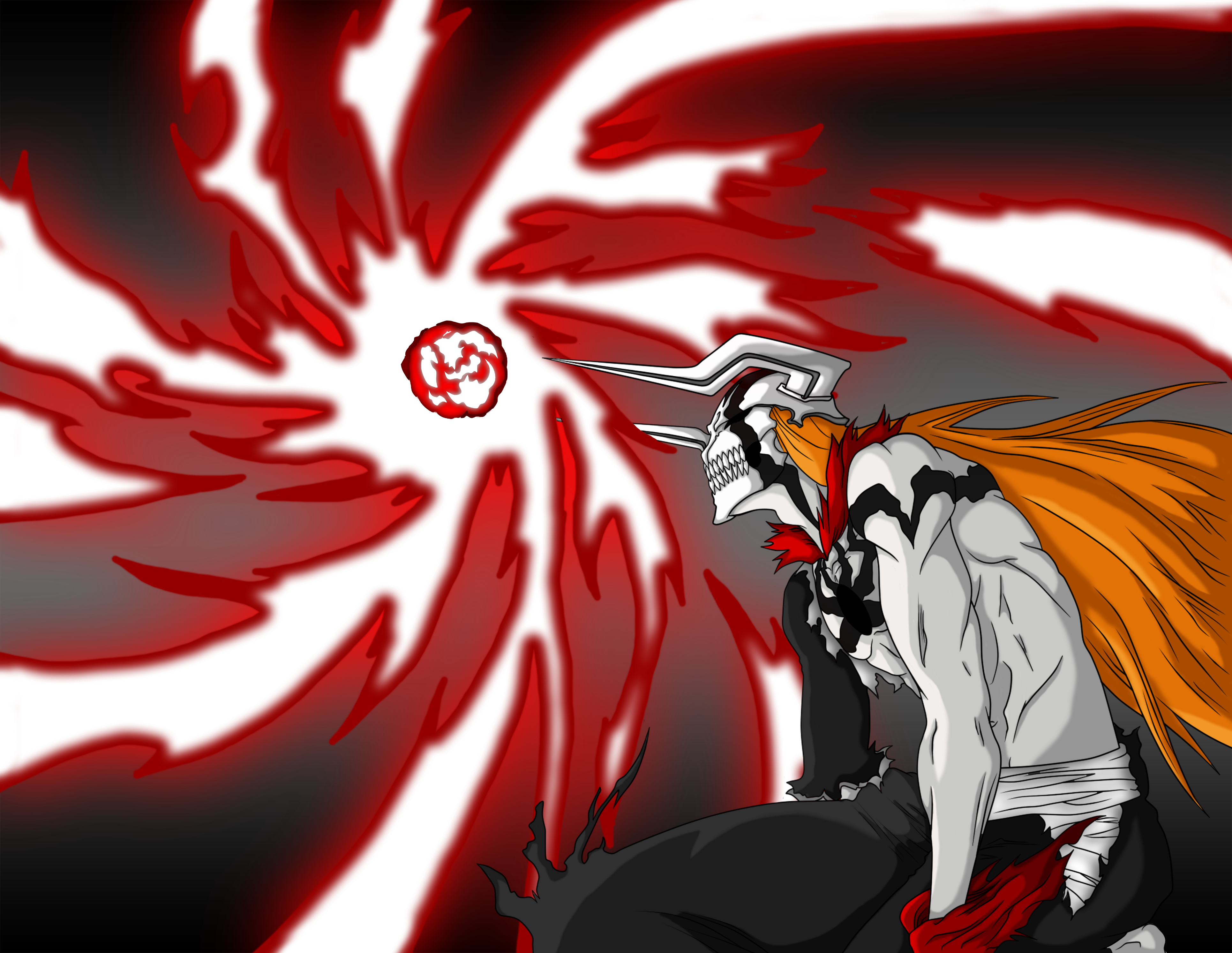 bleach full hollow wallpaper