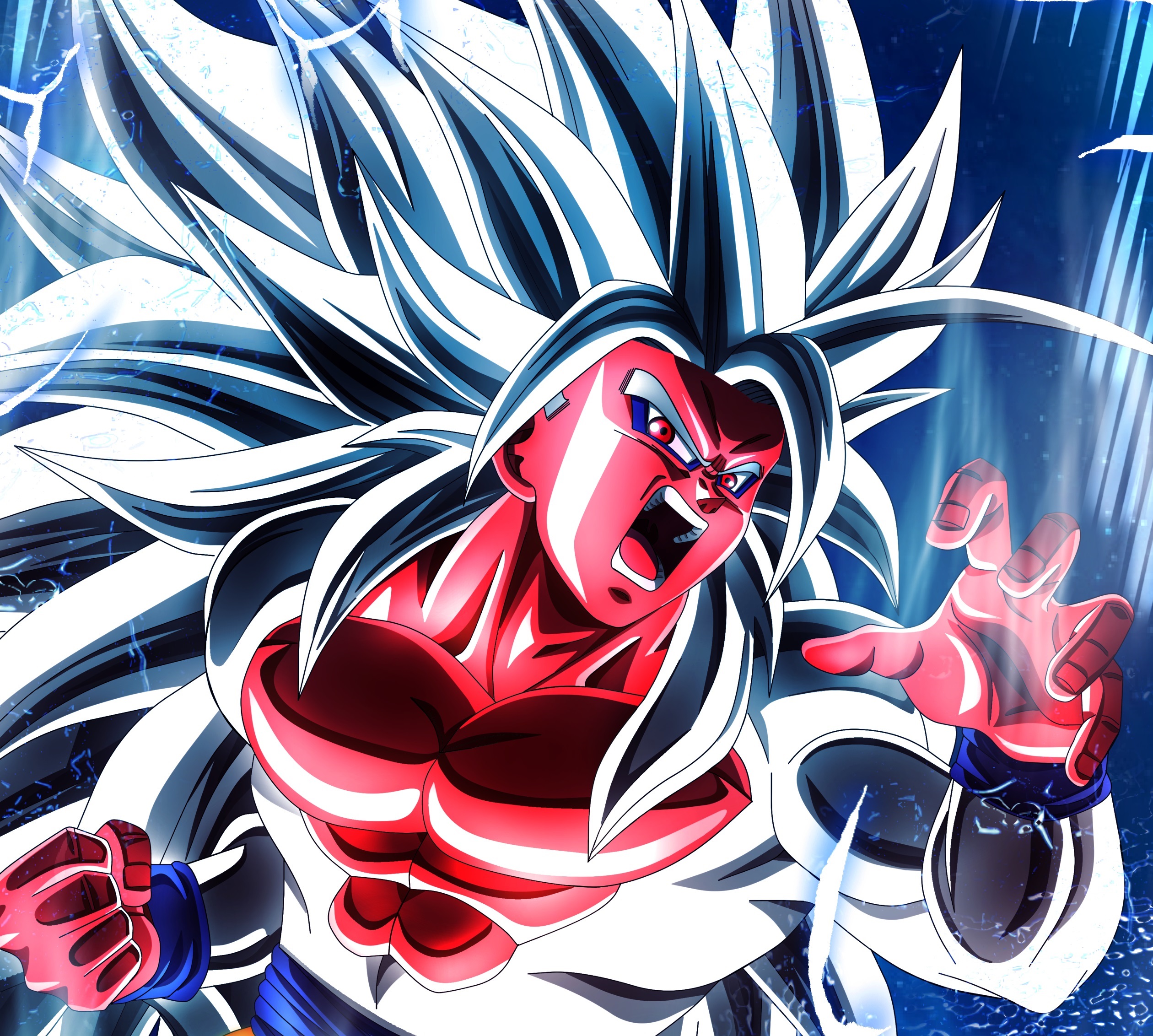 Super saiyan 5, dbgt, dragon ball, goku, HD wallpaper