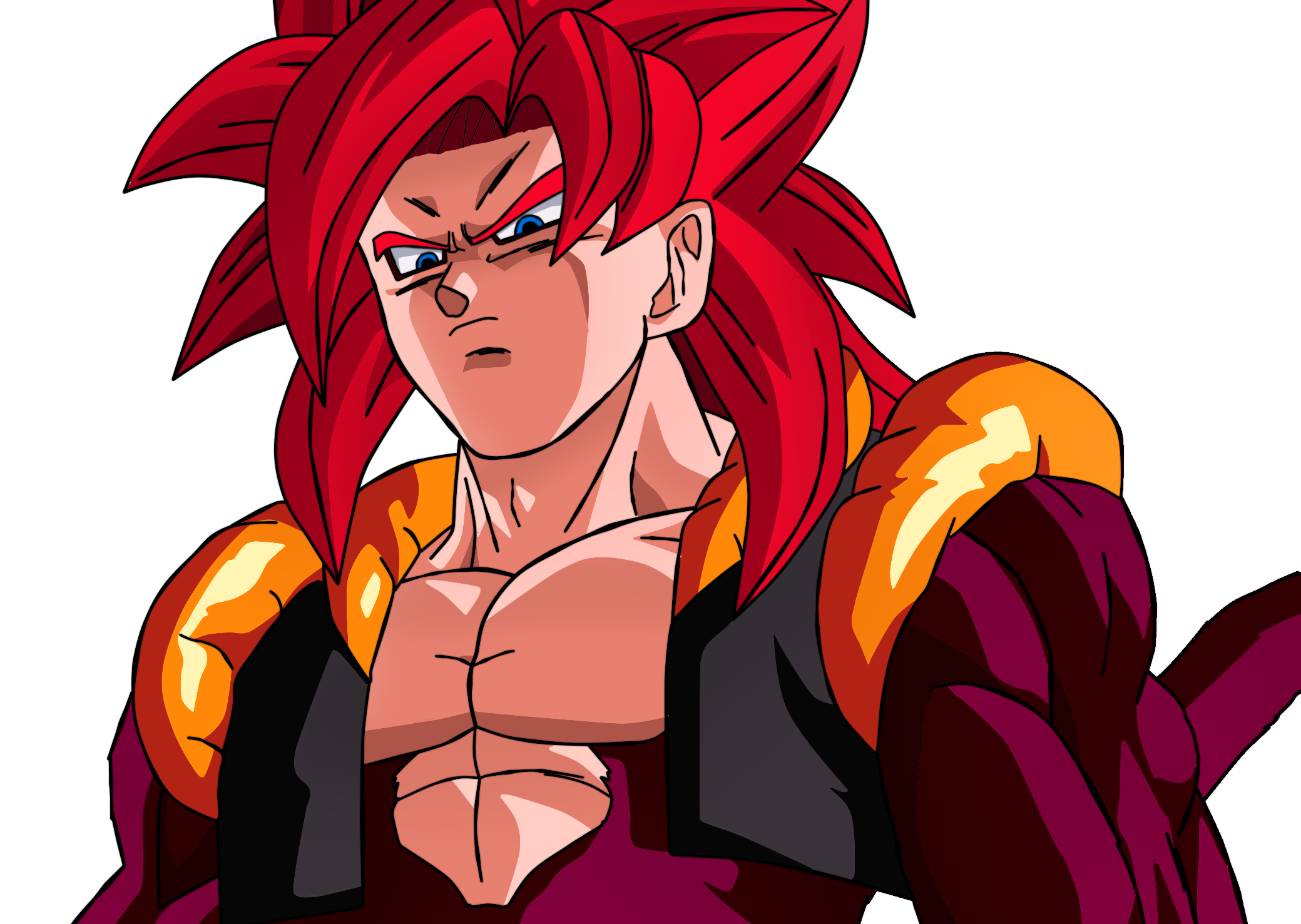 Gogeta Ssj4 By Pablo Riquelme 