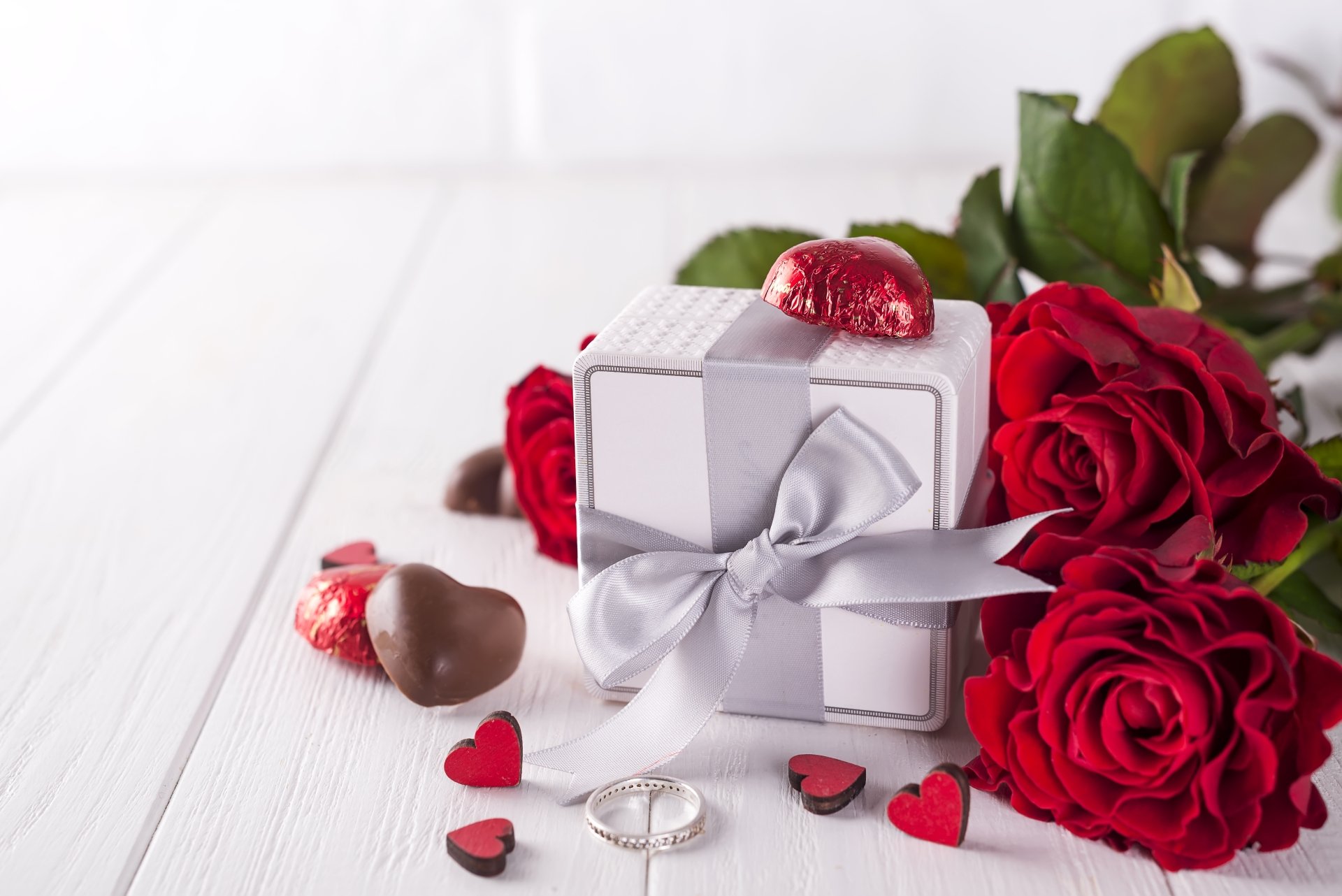 Download Gift Red Flower Flower Chocolate Still Life Photography Love ...
