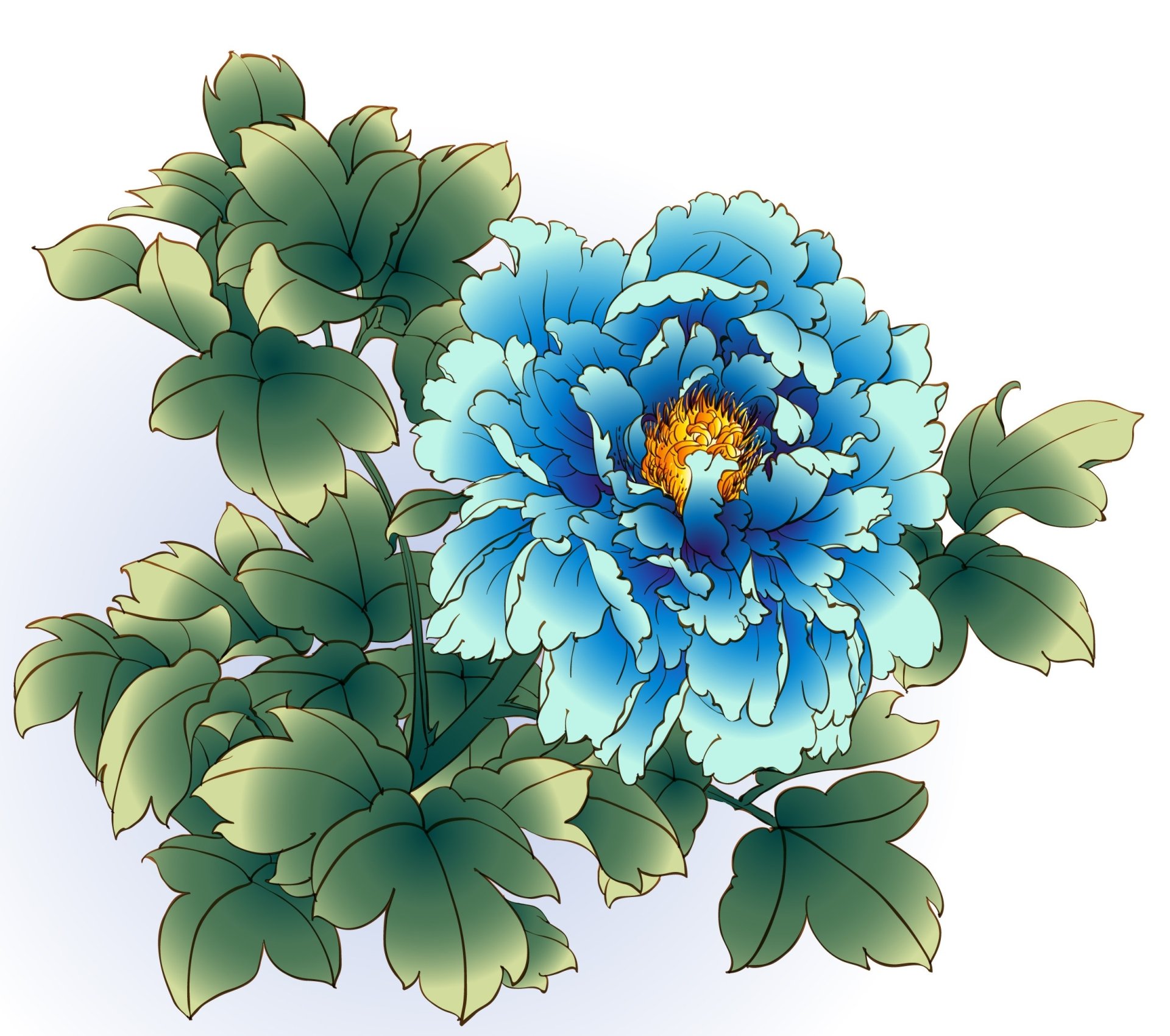 Download Blue Flower Artistic Flower HD Wallpaper