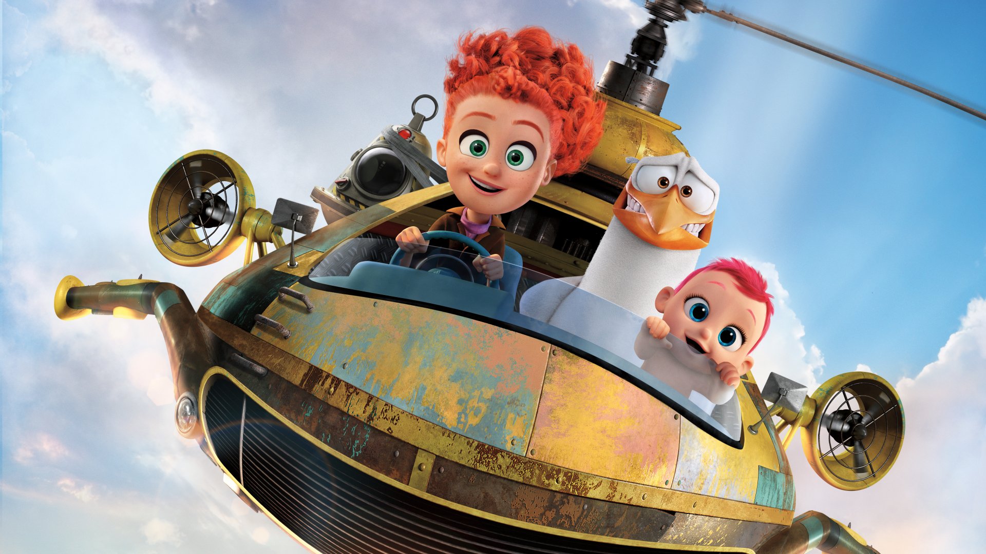 Download Baby Stork Movie Storks 8k Ultra HD Wallpaper
