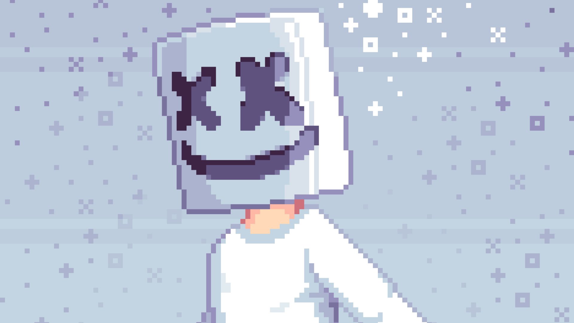 Download Pixel Art DJ Marshmello (DJ) Music Marshmallow HD Wallpaper