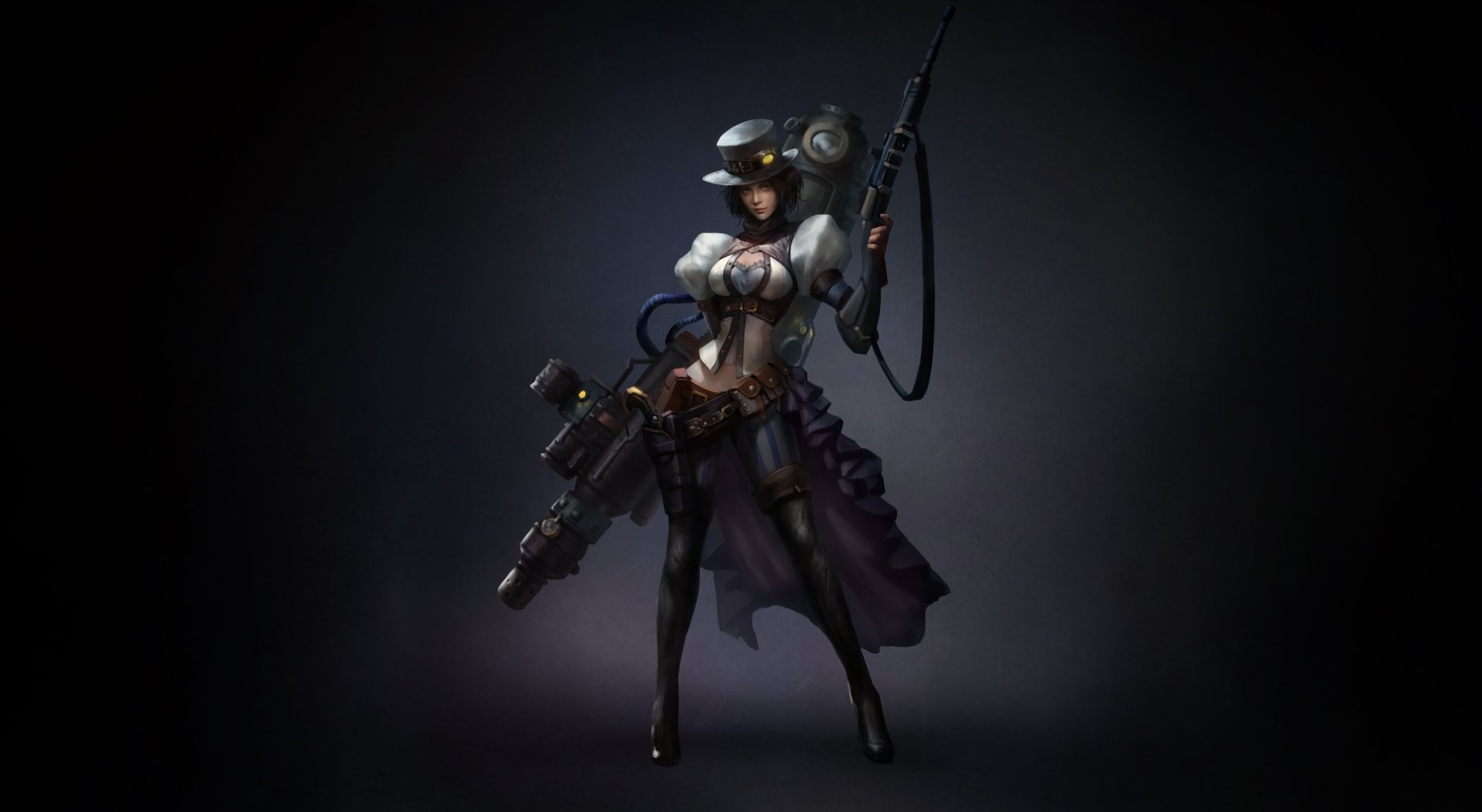 Download Hat Weapon Sci Fi Dieselpunk HD Wallpaper