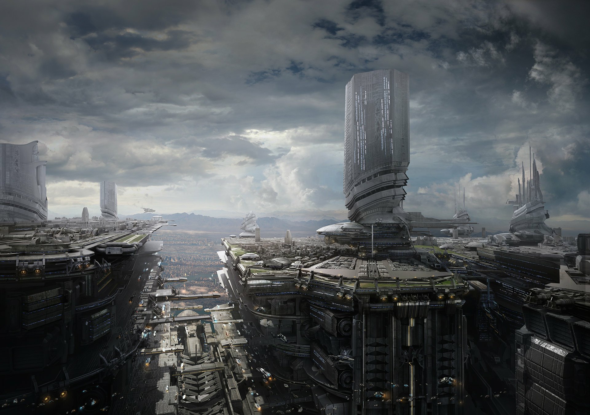 Download Building Futuristic Sci Fi City Sci Fi City Futuristic City HD ...