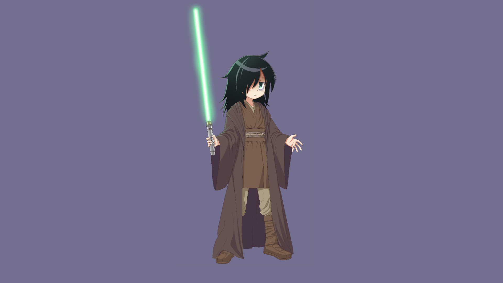 Download Star Wars Tomoko Kuroki Watamote Anime Crossover HD Wallpaper