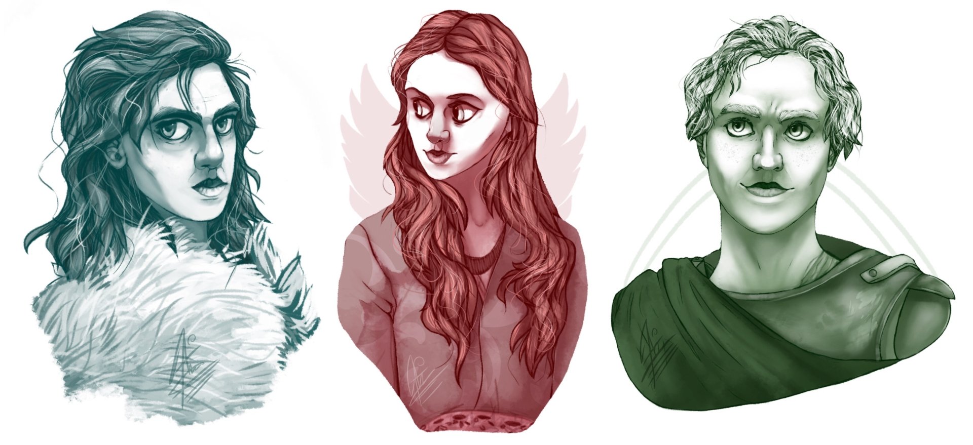 Download Sansa Stark Brienne Of Tarth Osha (Game Of Thrones) Fantasy A Song Of Ice And Fire HD Wallpaper