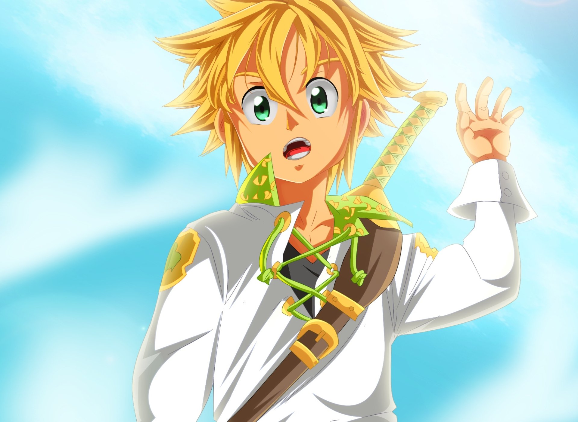 Download Green Eyes Blonde Meliodas (The Seven Deadly Sins) Anime The ...