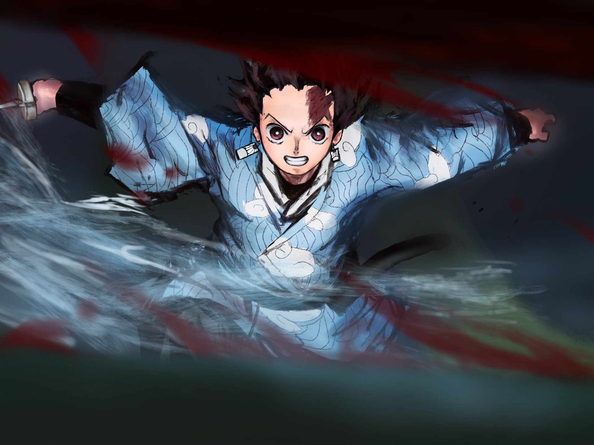 Anime Demon Slayer: Kimetsu no Yaiba HD Wallpaper by 腹ぺこ万次郎