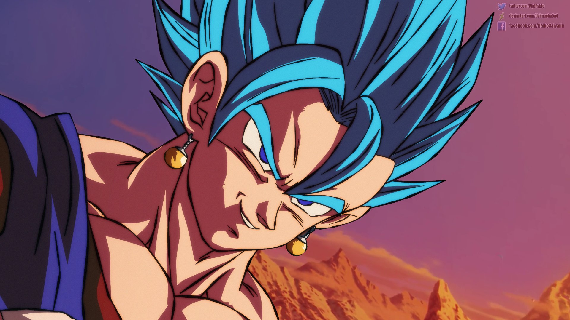 Download Super Saiyan Blue Vegetto (Dragon Ball) Anime Dragon Ball