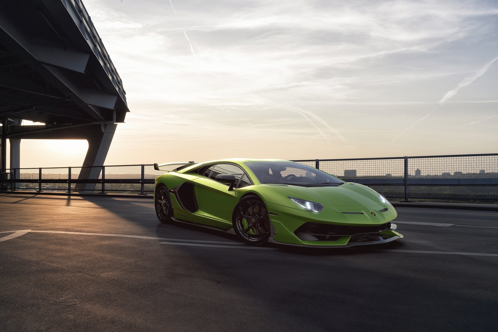 Download Coupé Green Car Car Supercar Lamborghini Vehicle Lamborghini Aventador SVJ 4k Ultra HD Wallpaper by Zoki Nanco
