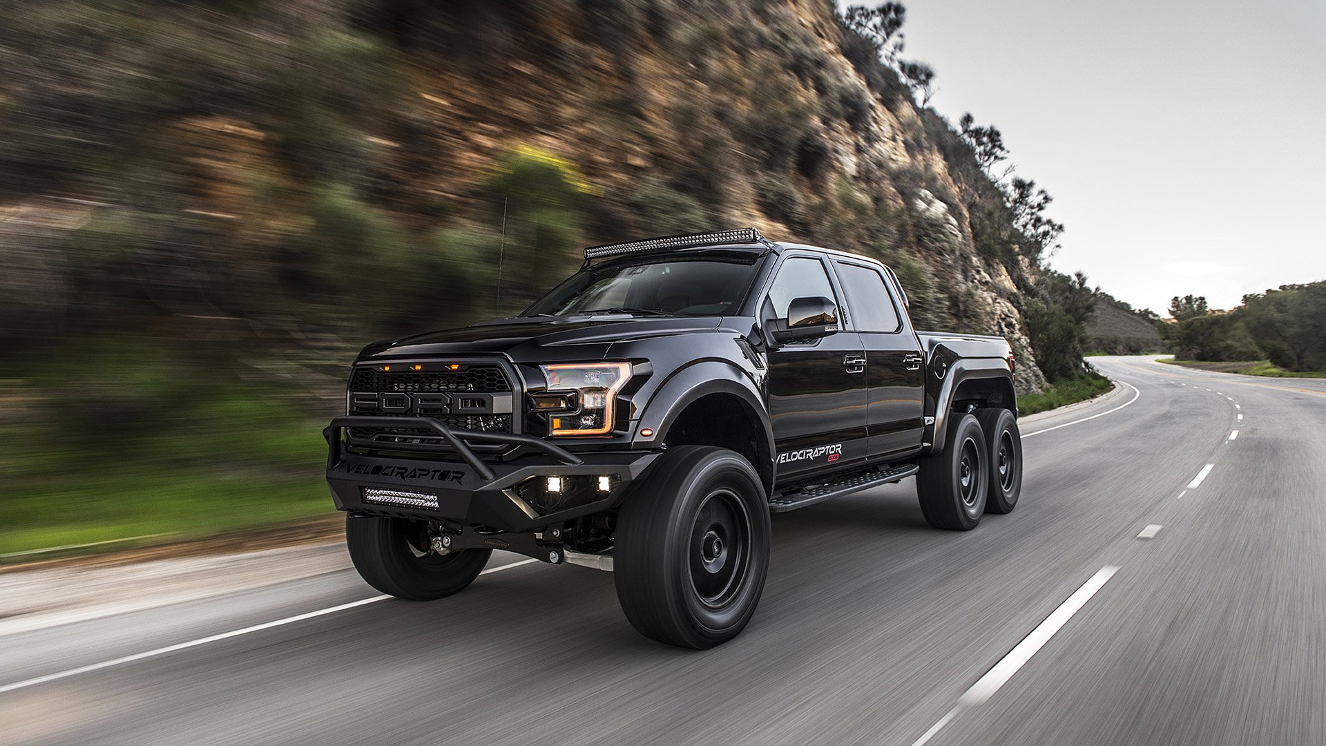 Download Off-road Vehicle Hennessey VelociRaptor 6X6 HD Wallpaper